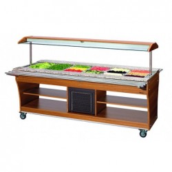 Chariot buffet, froid, 6x 1/1 GN