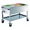 Chariot bain-marie, 3x1/1GN, tr.