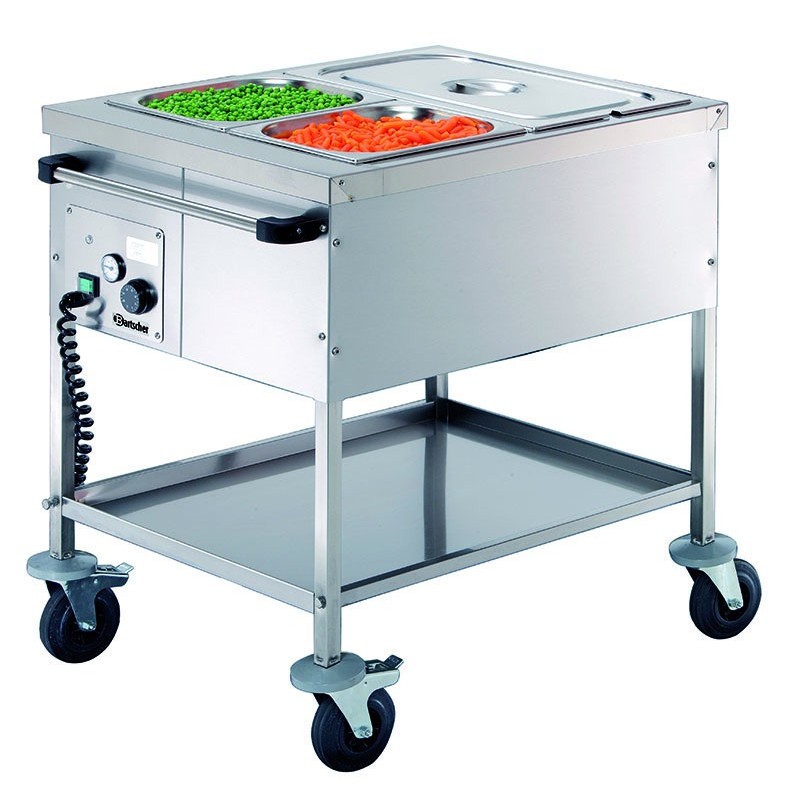Chariot bain-marie, 2 x 1/1 GN, tr.