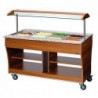 Chariot buffet, chaud, 4x1/1GN