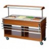 Chariot buffet, chaud, 4x1/1GN