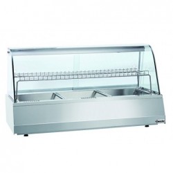Vitrine chauf. 3/1GN, verre bombé