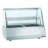 Vitrine chauf. 2/1GN, verre bombé