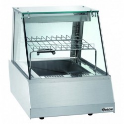 Vitrine chauf. 1/1GN, verre plat