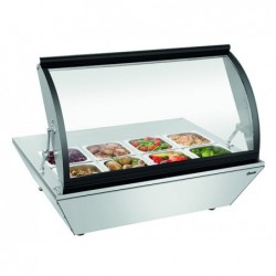 Vitrine chauffante 8x1/6GN-R