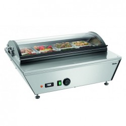 Vitrine chauffante 8x1/6GN-R