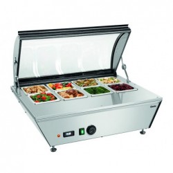 Vitrine chauffante 8x1/6GN-R
