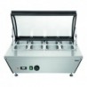 Vitrine chauffante 8x1/6GN-R