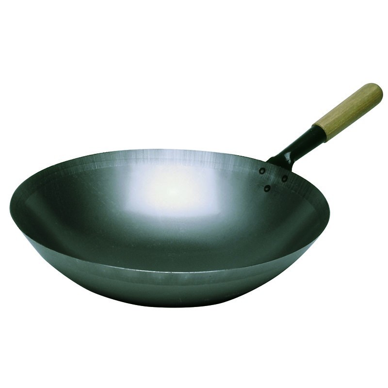 Sauteuse Wok acier, 360mm