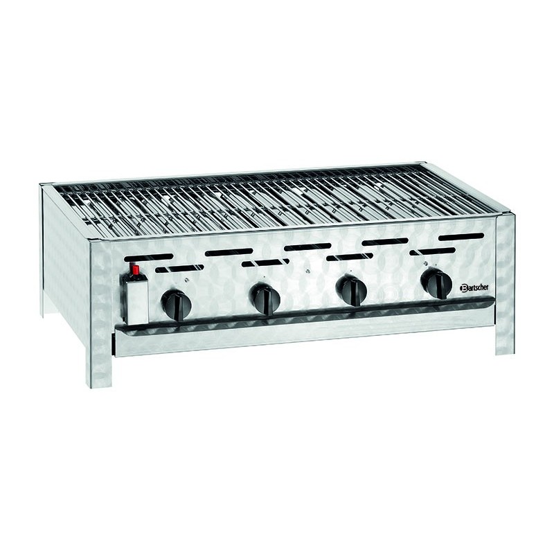 Gril table gaz combi, 4 brûleur