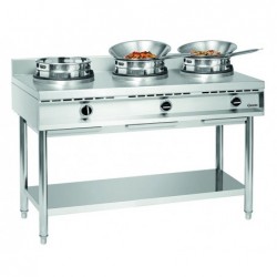 Cuisinière à wok, 3 brûleurs