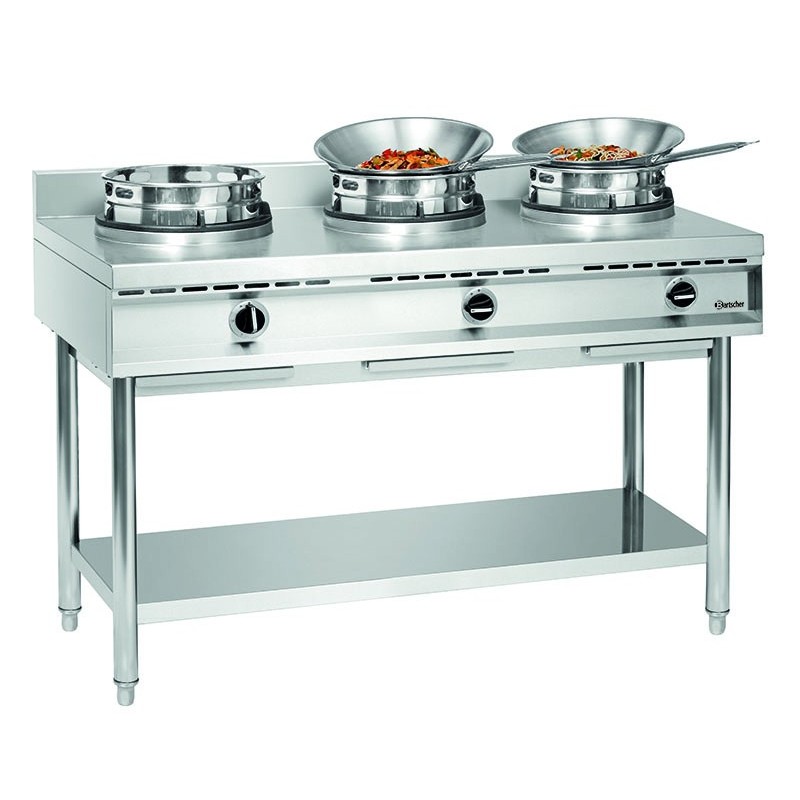 Cuisinière à wok, 3 brûleurs
