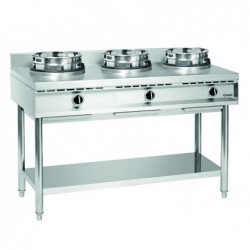 Cuisinière à wok, 3 brûleurs