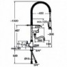 Mitigeur avec croisillons 40L-1801B