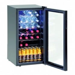 Réfrig. boissons 88L, 28Bl, porte verre