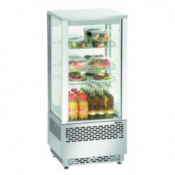 Vitrine réfrig. Mini 78L, inox A2CH