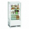 Mini vitrine réfrigérée 78 L, blanche
