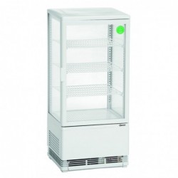 Mini vitrine réfrigérée 78 L, blanche
