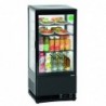 Mini vitrine réfrigérée 78 L, noire