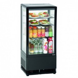 Mini vitrine réfrigérée 78 L, noire
