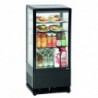 Mini vitrine réfrigérée 78 L, noire