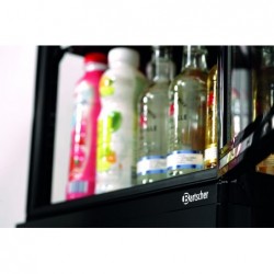 Mini vitrine réfrigérée 78 L, noire