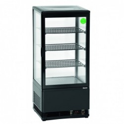 Mini vitrine réfrigérée 78 L, noire