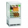 Mini vitrine réfrigérée 58L, blanche