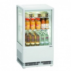 Mini vitrine réfrigérée 58L, blanche