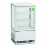 Mini vitrine réfrigérée 58L, blanche