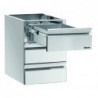 Colonne tiroirs 3x1/1GN